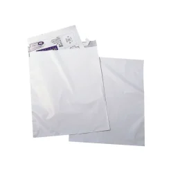 Sale Staples 12"W x 15.5"L Peel & Seal Poly Mailers, White, 100/Box (QUA46199)