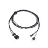 Wacom 5.9' X-Shape USB-B to HDMI Audio/Video Cable, Male to Female/Male, Black (ACK44506Z)