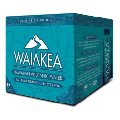 Waiakea Hawaiian Volcanic Water, 22.6 fl. oz., 12 Bottles/Carton (856001)