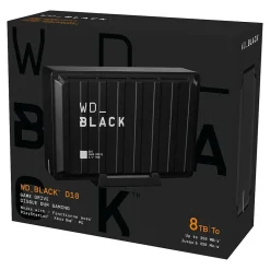Discount Western Digital WD Black D10 8TB External USB 3.2 Hard Drive, Black (WDBA3P0080HBK-NESN)