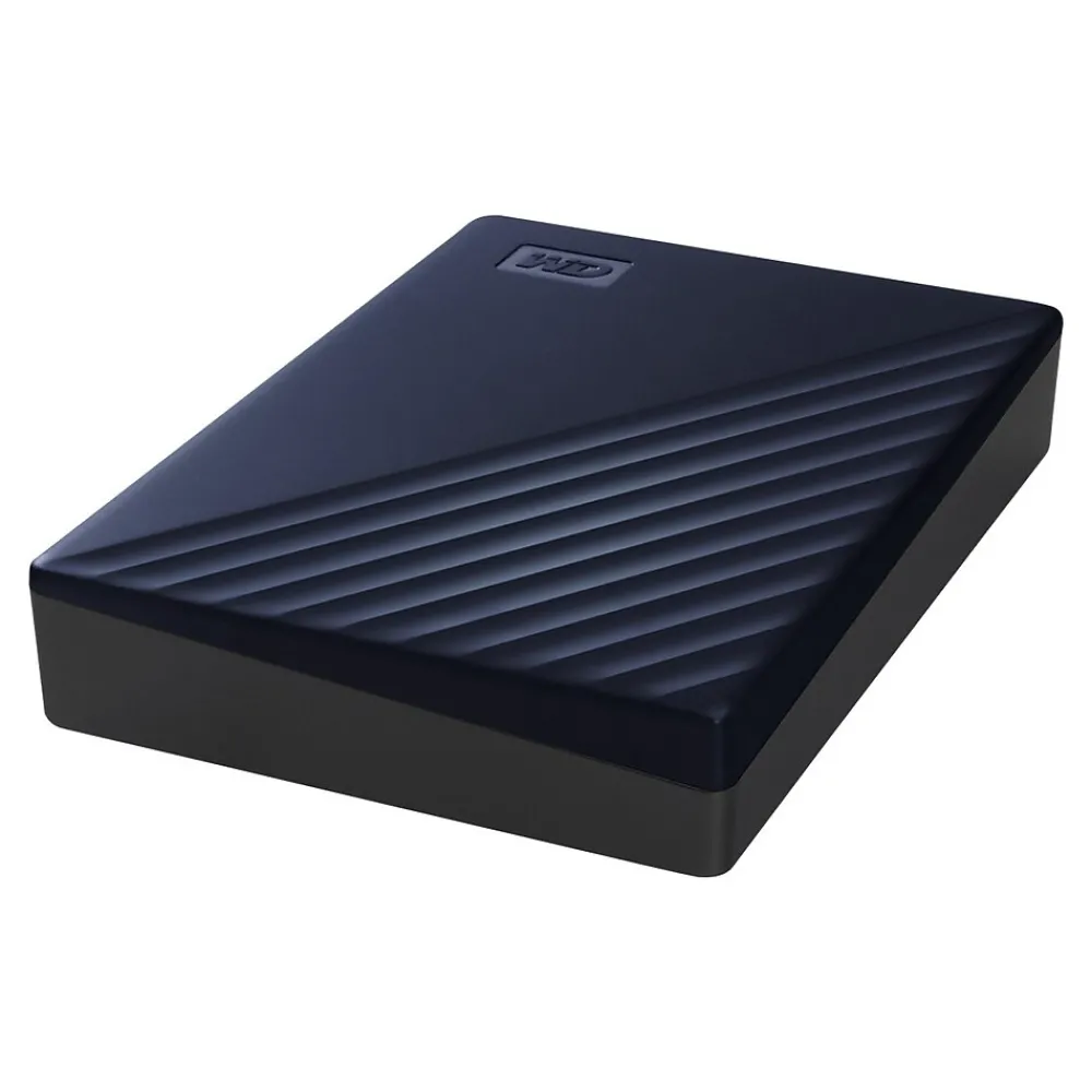 Discount Western Digital WD My Passport for Mac 4TB, External Hard Drive, Midnight Blue (WDBA2F0040BBL-WESN)