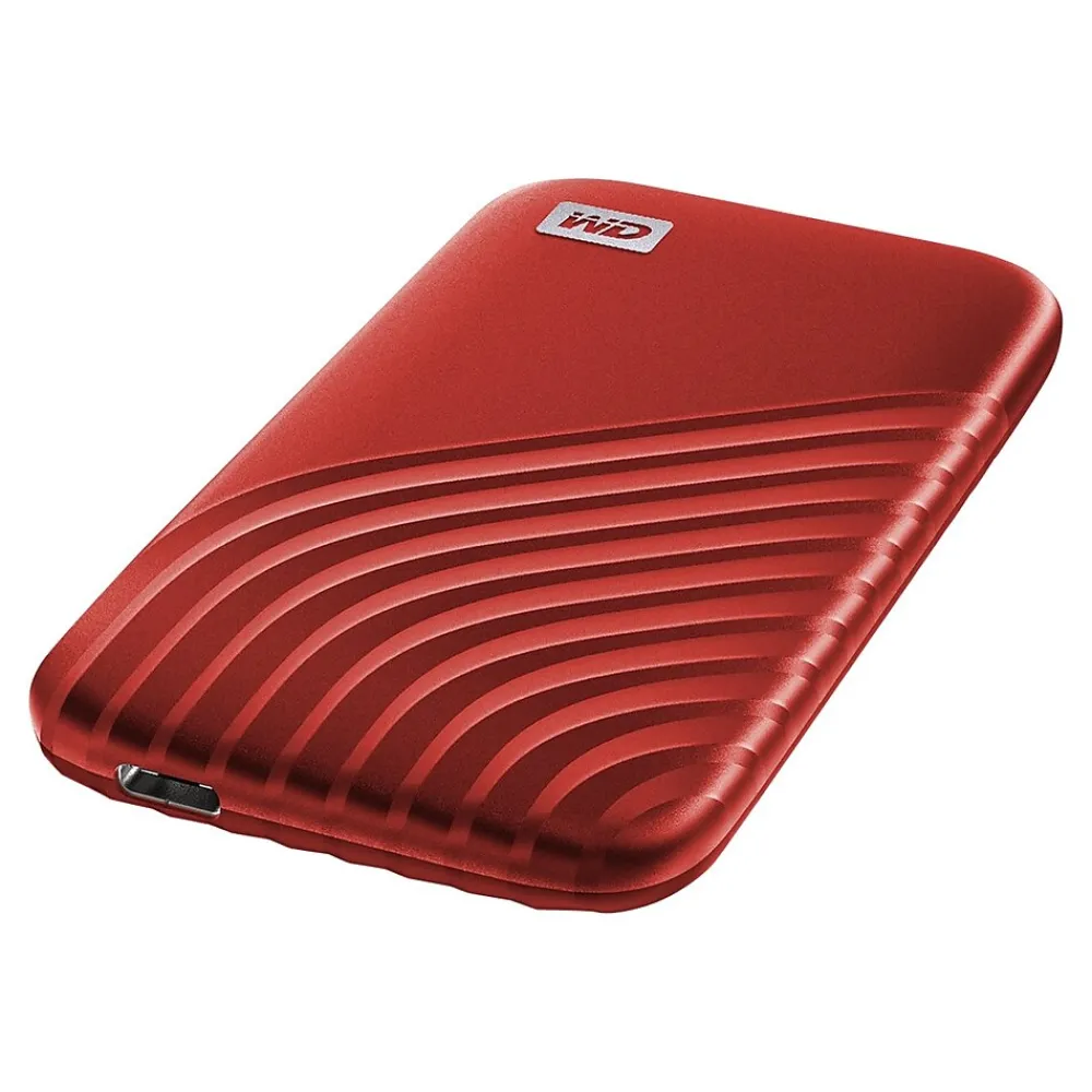 Best WD My Passport SSD 2TB USB 3.2 External Solid-State Drive, Red (BAGF0020BRD-WESN)