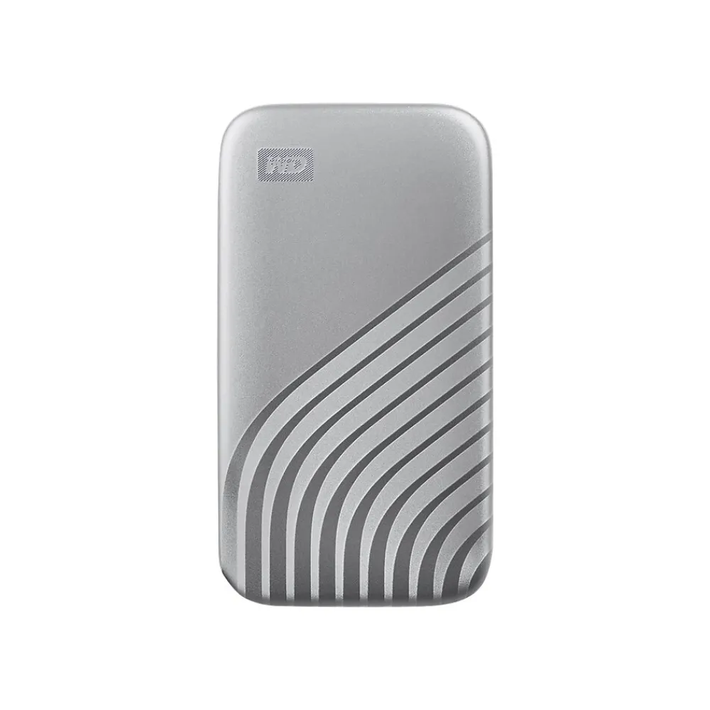 Best WD My Passport 1TB USB 3.2 External Solid-State Drive, Silver (BAGF0010BSL-WESN)