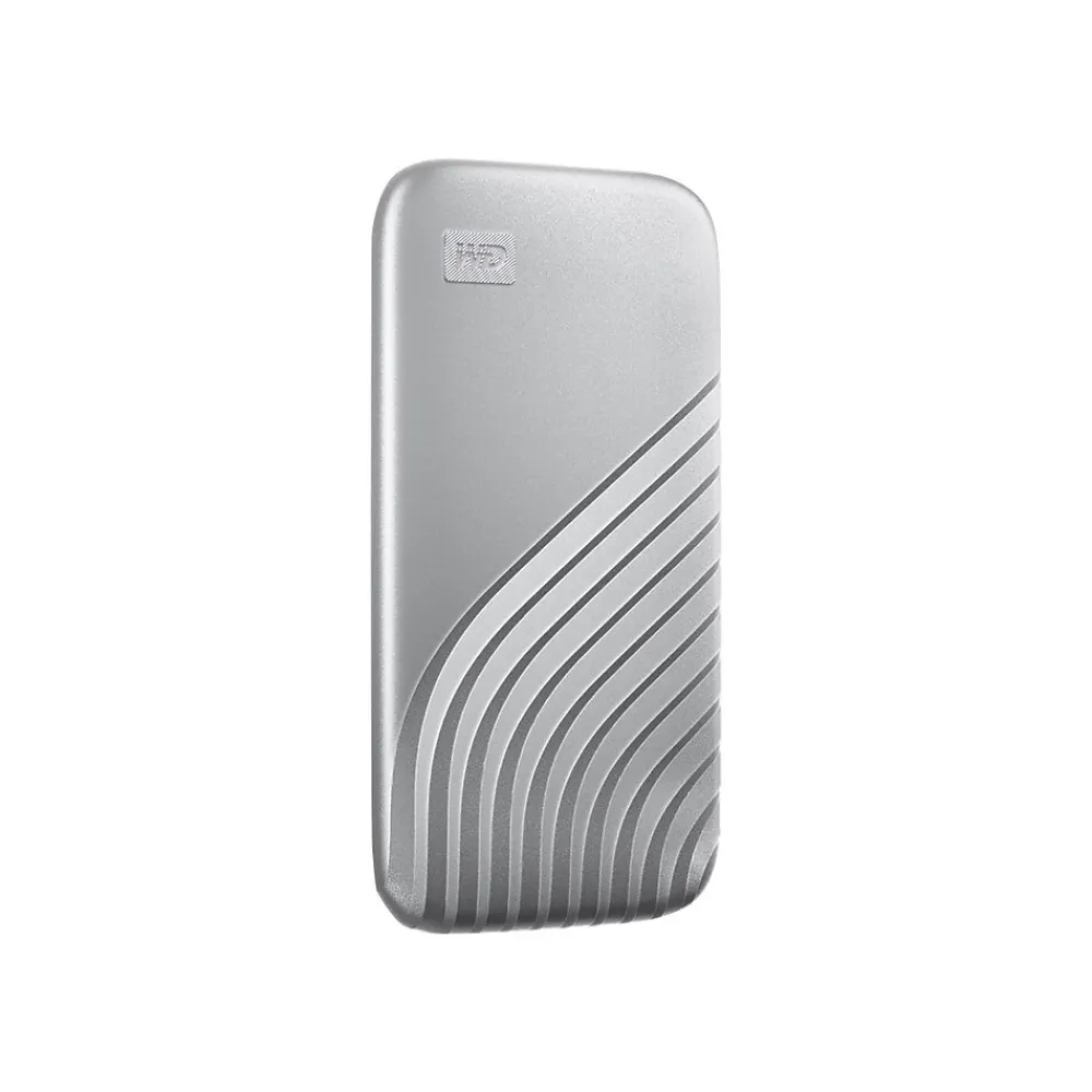 Best WD My Passport 1TB USB 3.2 External Solid-State Drive, Silver (BAGF0010BSL-WESN)
