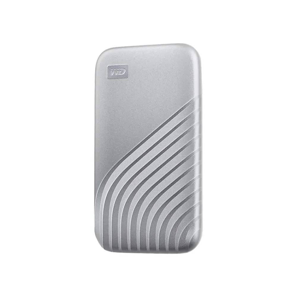 Best WD My Passport 1TB USB 3.2 External Solid-State Drive, Silver (BAGF0010BSL-WESN)