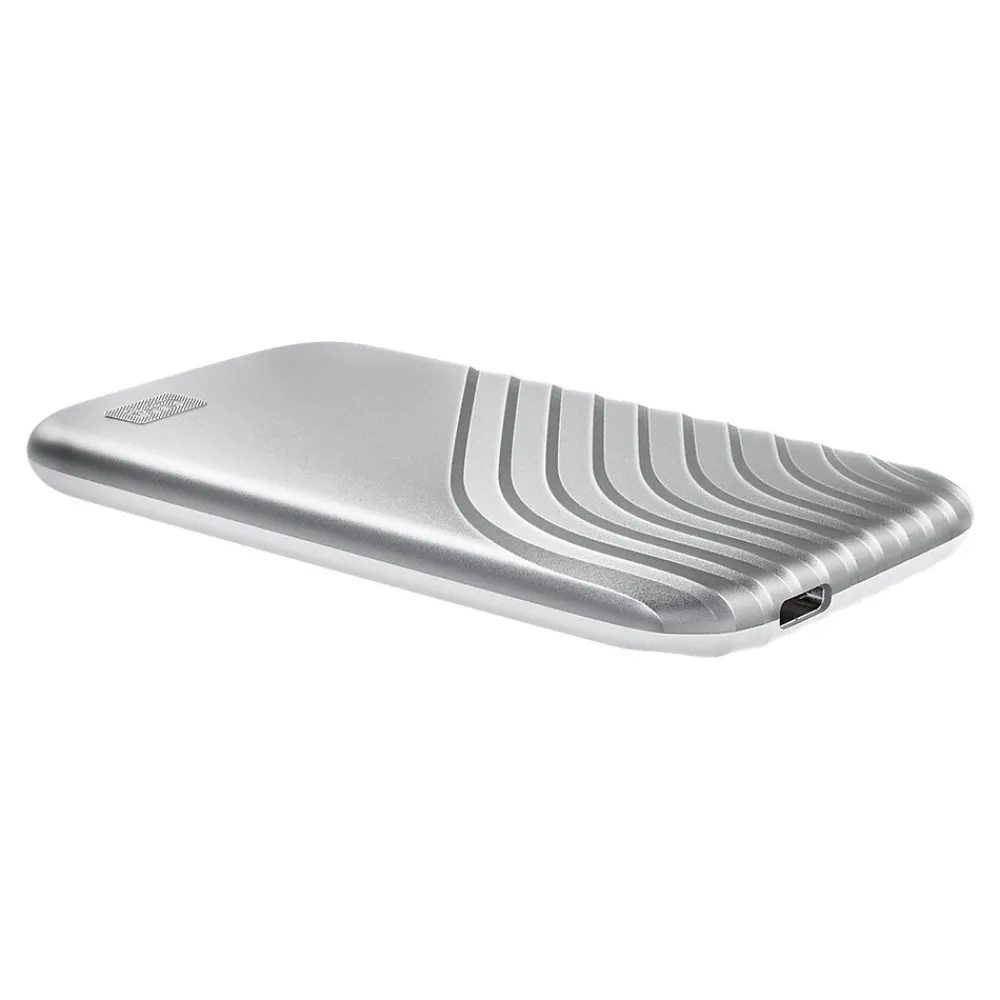 Best WD My Passport 1TB USB 3.2 External Solid-State Drive, Silver (BAGF0010BSL-WESN)