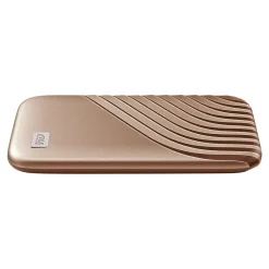Outlet WD My Passport 2TB USB 3.2 External Solid-State Drive, Gold (BAGF0020BGD-WESN)