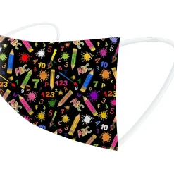 WeCare Disposable Face Masks, Kids, Assorted Back to School Designs, 50/Pack (WMN100125)