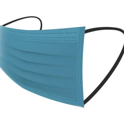 WeCare Disposable Face Masks, One Size, Assorted Ocean Tones, 50/Pack (WMN100133)