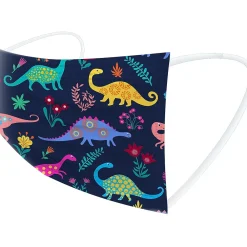 WeCare Disposable Face Masks, Kids, Assorted Dinosaur Designs, 50/Pack (WMN100128)