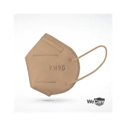 WeCare Earth Tones Disposable KN95 Fabric Face Masks, One Size, Assorted Colors, 20/Pack, 50 Packs/Carton (TBN203262)