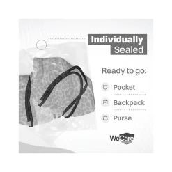 WeCare Leopard Print Disposable KN95 Fabric Face Masks, One Size, Assorted Colors, 20/Pack (WMN100121)