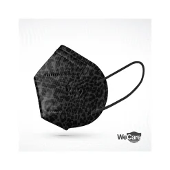 WeCare Leopard Print Disposable KN95 Fabric Face Masks, One Size, Assorted Colors, 20/Pack, 50 Packs/Carton (TBN203260)