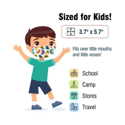 WeCare 3-ply Disposable Face Mask, Individually Wrapped, Kids, Butterfly, 50/Box (WMN100075)