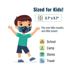 WeCare 3-ply Disposable Face Masks, Individually Wrapped Variety Pack, Kids, Multicolor, 50/Box (WMN100061)