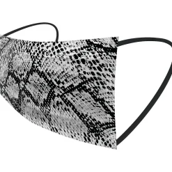 WeCare 3-ply Disposable Face Masks, Individually Wrapped, Adult, Assorted Snakeskin Prints, 50/Box (WMN100077)