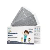 WeCare 3-ply Disposable Face Mask, Individually Wrapped, Kids, Gray, 50/Box (WMN100009)