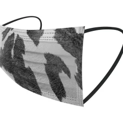 WeCare 3-ply Disposable Face Masks, Individually Wrapped , Adult, Assorted Animal Prints, 50/Box (WMN100078)