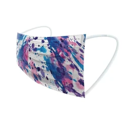 WeCare 3-ply Disposable Face Masks, Individually Wrapped, Kids, Multicolor, 50/Box (WMN100084)