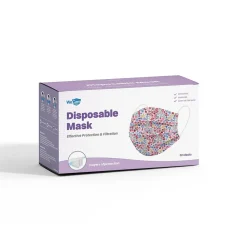 WeCare 3-ply Disposable Face Mask, Adult, Flowers, 50/Pack (WMN100106)