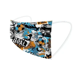 WeCare 3-ply Disposable Face Masks, Kids, Assorted Sports Deisgns, 50/Box (WMN100118)