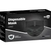 WeCare 3-ply Disposable Face Mask, Adult, Jet Black, 50/Box (WMN100120)