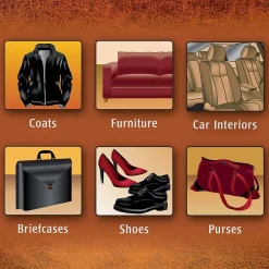 1-Ply Leather Wipes, Lemon Scent, 30 Wipes/Tub (91)<Weiman Discount