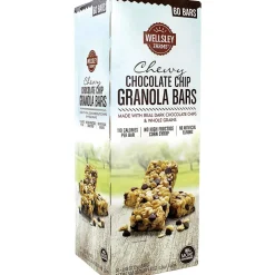 Wellsley Farms Chewy Chocolate Granola Bar, 0.88 oz., 60 Bars/Box (220-00538)