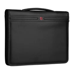 Concept Polyester Padfolio with Zipper Closure, Black (601563)<Wenger New
