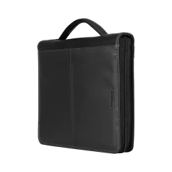 Concept Polyester Padfolio with Zipper Closure, Black (601563)<Wenger New
