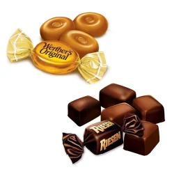 Riesen Werther's Original Carmel Hard Candies and Carmel Chocolates, 30 oz (600-00285)