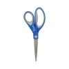 Scissors|Westcott 8" Stainless Steel Scissors, Pointed Tip, Silver/Blue/Gray (17930)
