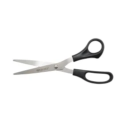 Scissors|Westcott All Purpose 8" Stainless Steel Standard Scissors, Pointed Tip, Black, 3/Pack (16907)