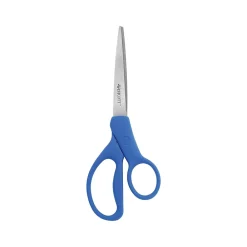 Scissors|Westcott All Purpose Preferred 8" Stainless Steel Scissors, Pointed Tip, Blue (41218)