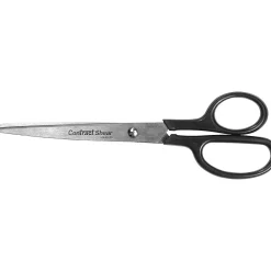 Scissors|Westcott Contract 8" Stainless Steel Standard Scissors, Pointed Tip, Black (10572)