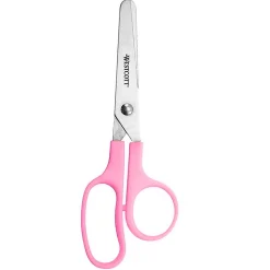 Scissors|Westcott Kleencut 5" Kids Stainless Steel Scissors, Blunt Tip, Assorted Colors, 12/Pack (ACM42516-12)