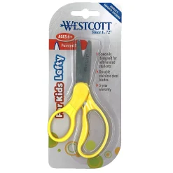 Scissors|Westcott School Left-Handed 5" Kids Stainless Steel Scissors, Assorted Colors, Pack of 6 (ACM13178-6)