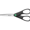 Scissors|Westcott Straight KleenEarth 7" Recycled Stainless Steel Standard Scissors, Pointed Tip, Black (44218)