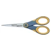 Scissors|Westcott Titanium Bonded 7" Non-Stick Titanium Multi-Purpose/Heavy Duty Scissor, Pointed Tip, Gray/Yellow (14851)