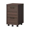File Cabinets*Whalen Dulzura 2-Drawer Mobile Vertical File Cabinet, Letter/Legal Size, 29.25"H x 17"W x 20"D, Dark Brown (SPUS-DZMF-DBM)
