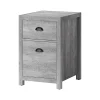 File Cabinets*Whalen Fallbrook 2-Drawer Vertical File Cabinet, Letter/Legal Size, 26.25"H x 17"W x 20"D, Smoked Ash (SPUS-FBSF-GM)