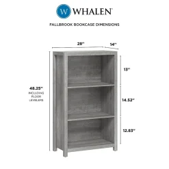 Bookcases*Whalen Fallbrook 3-Shelf 48