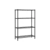 Shelving*Whalen 4-Shelf Wire Unit, 48"W, Black (WS184872-4B)
