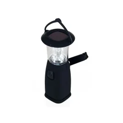 Whetstone ™ 6 LED Solar and Dynamo Powered Camping Lantern, Black