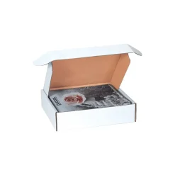 Outlet Partners Brand White Deluxe Literature Mailers 12 1/8" x 9 1/4" x 5", 50/Bundle (MFL1295)