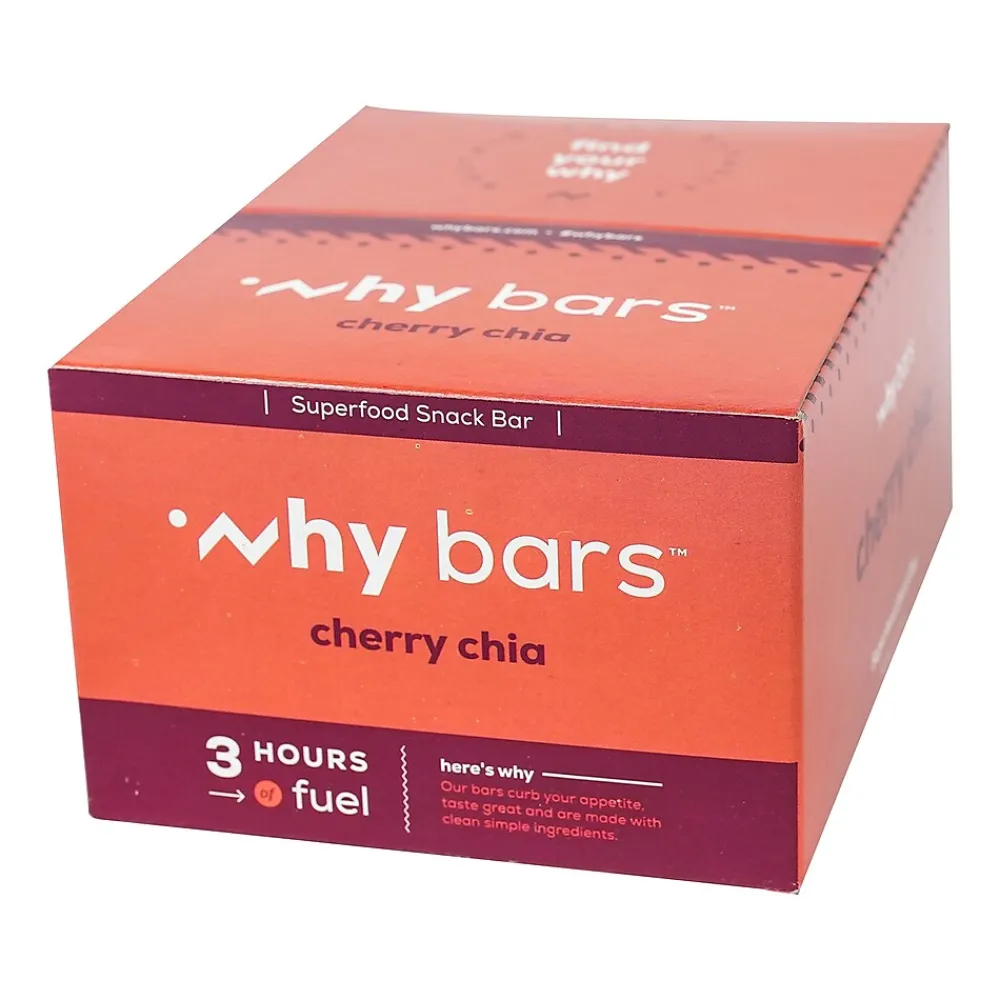Why Bars Gluten-Free Cherry Chia Superfood Energy Bar, 2.04 oz., 12 Bars/Box (WB4)