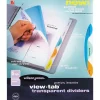 Dividers|Wilson Jones View-Tab Blank Dividers, 5-Tab, Assorted Colors, Set (W55061)
