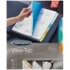 Dividers|Wilson Jones View-Tab Dividers, 5-Tabs, 8.5" x 11", Assorted Colors, Set (W55565)