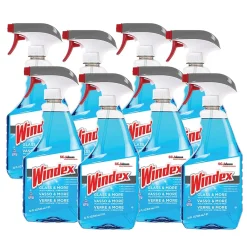 Windex Glass Cleaner with Ammonia-D Trigger Spray, 32 fl Oz., 8/Carton (322338CT)<SC Johnson New