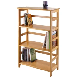 Bookcases*Winsome Solid/Composite Wood 3-Tier Studio Bookshelf, Honey (99342)
